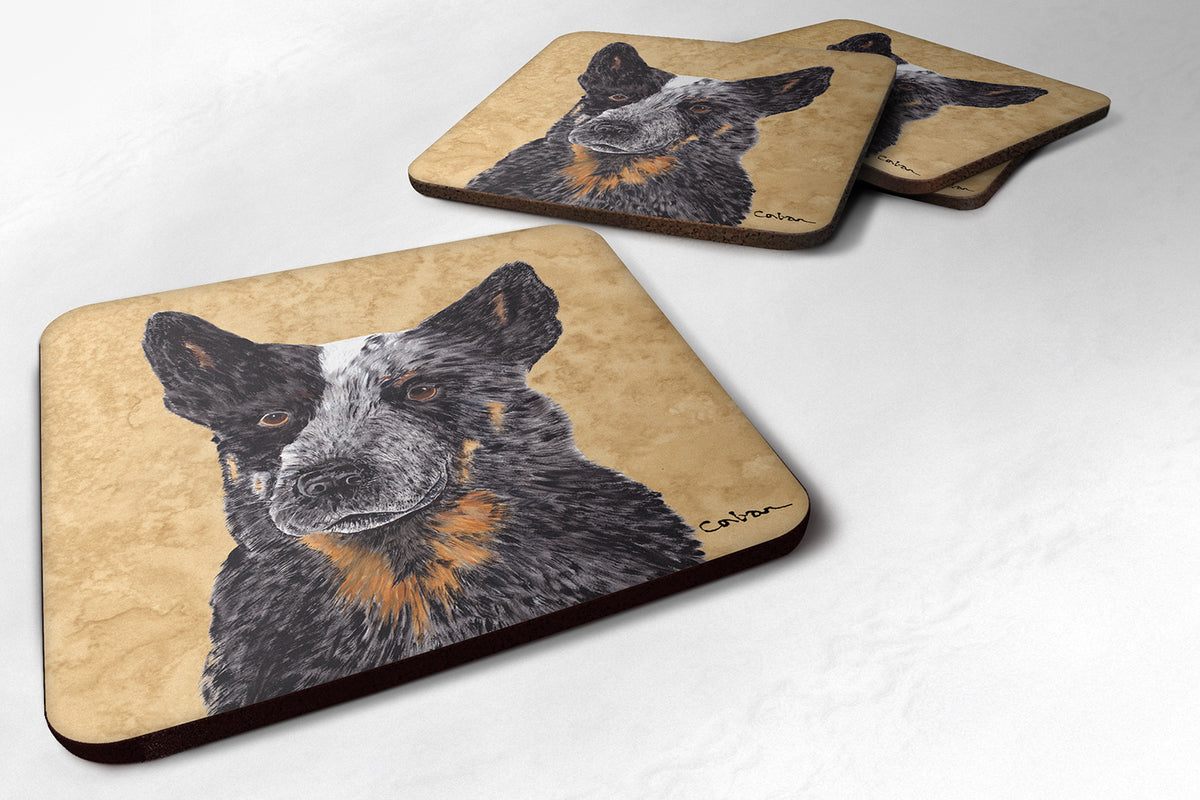 Set of 4 Australian Cattle Dog Foam Coasters - the-store.com