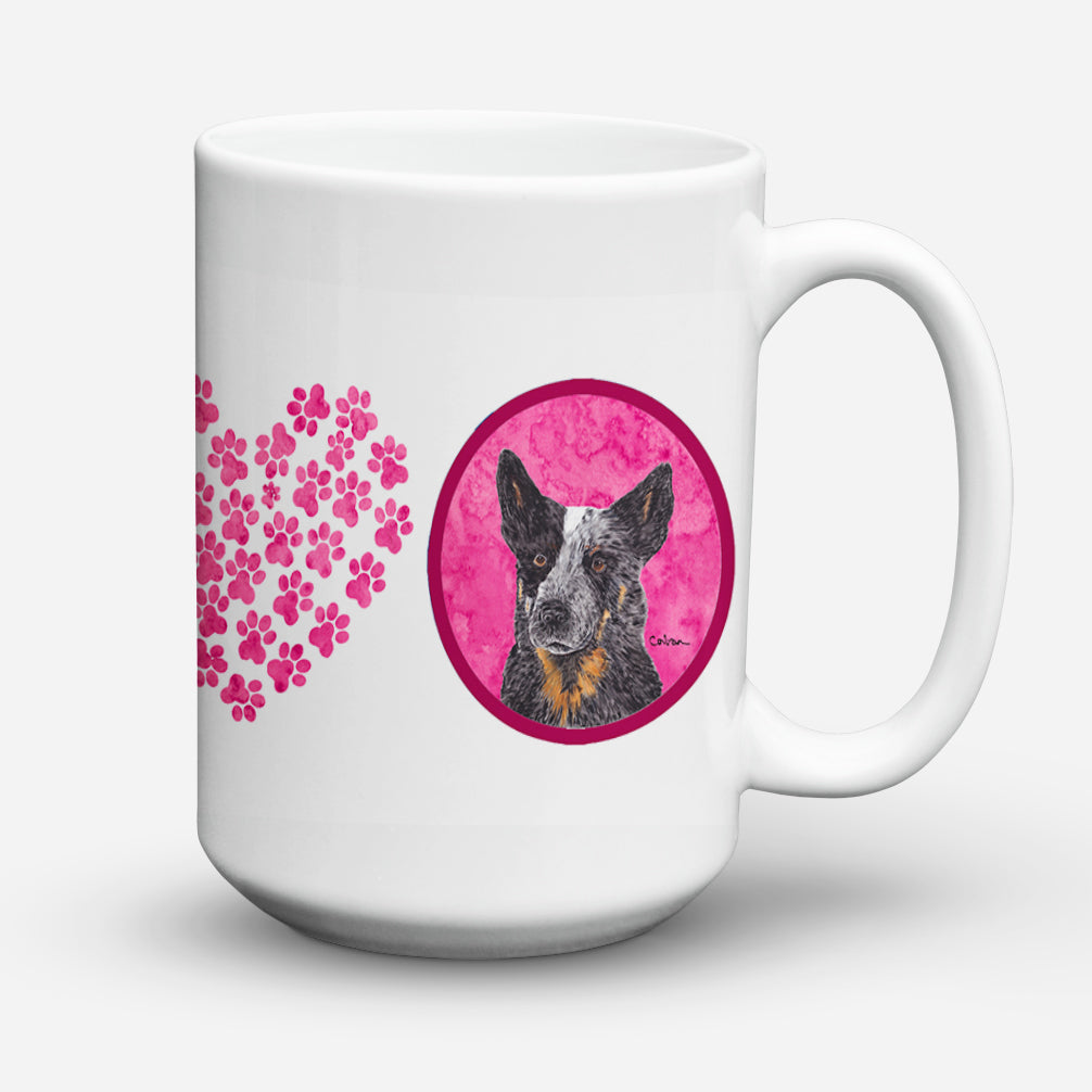 Australian Cattle Dog Dishwasher Safe Microwavable Ceramic Coffee Mug 15 ounce