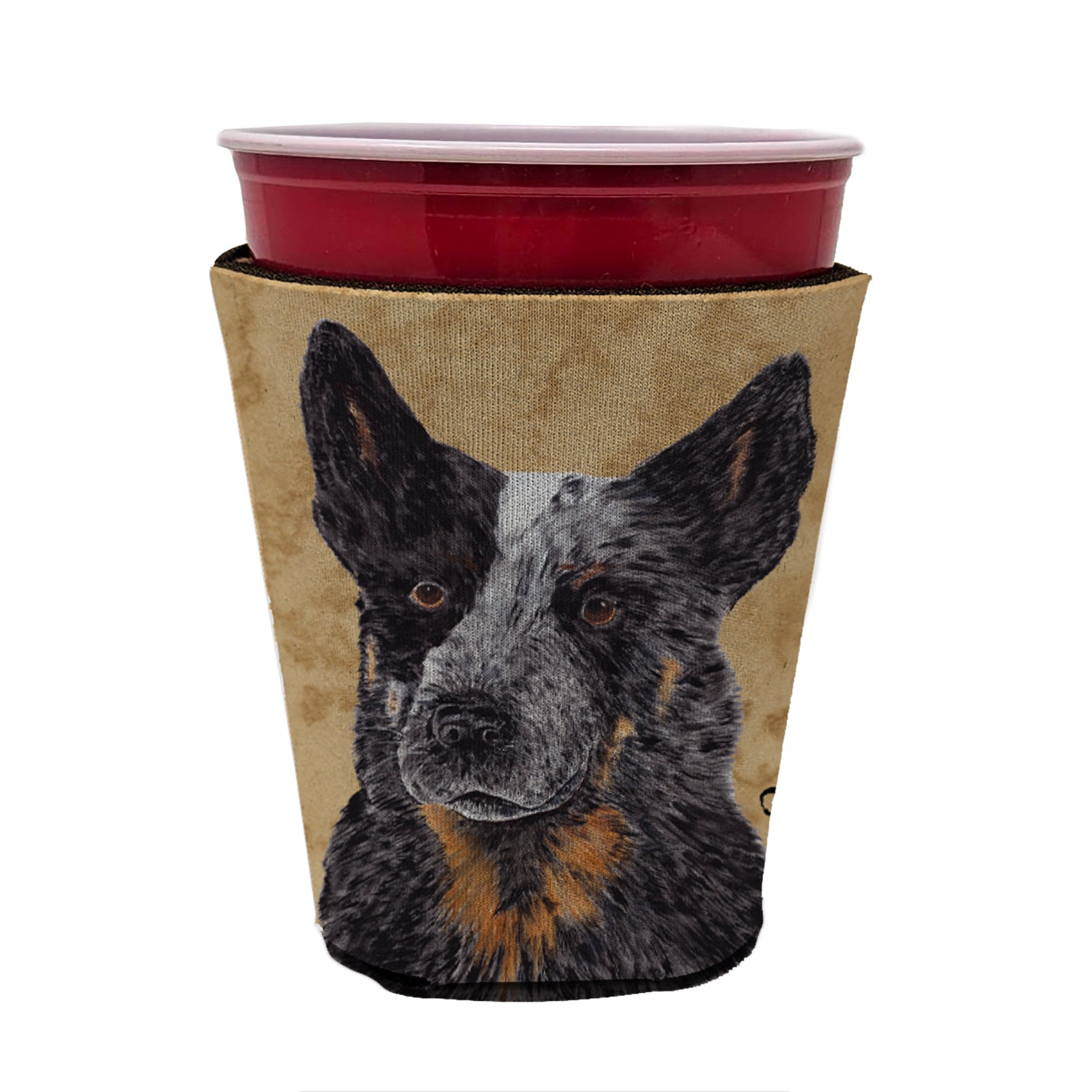 Australian Cattle Dog Red Cup Beverage Insulator Hugger