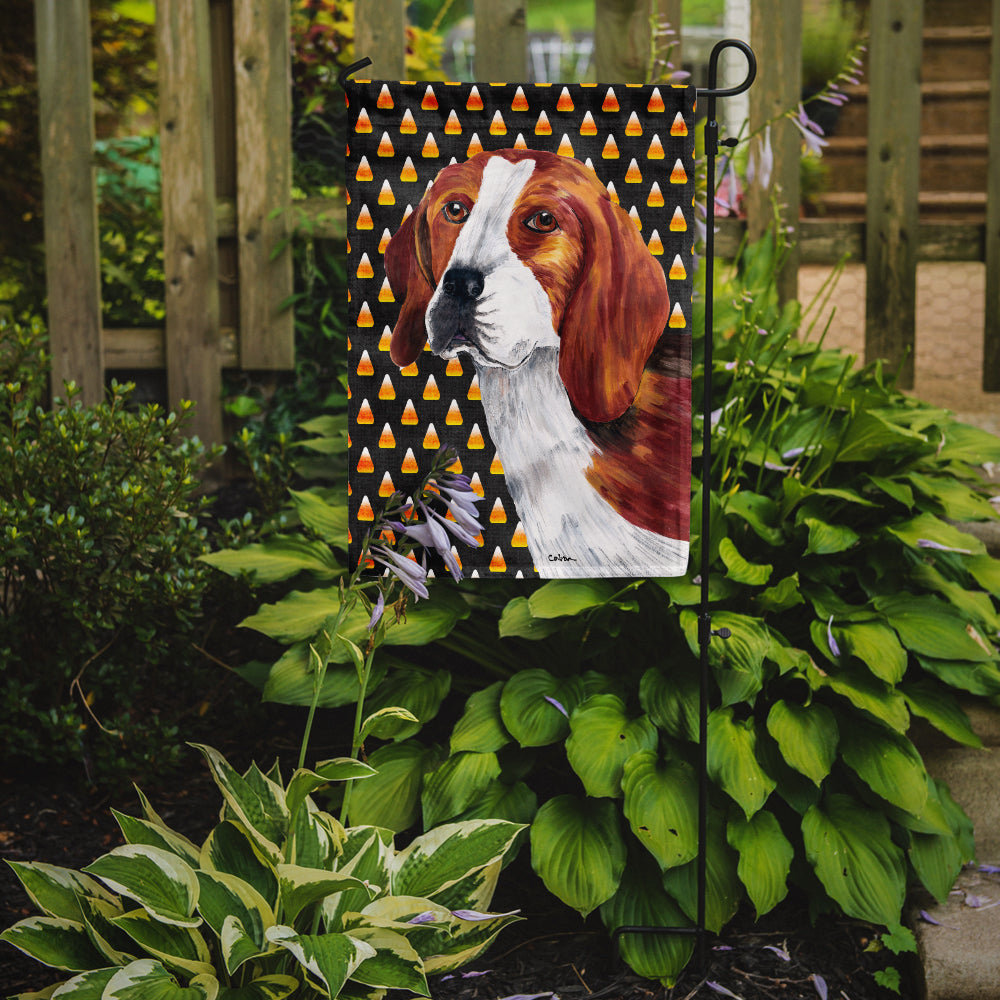 Beagle Candy Corn Halloween Portrait Flag Garden Size
