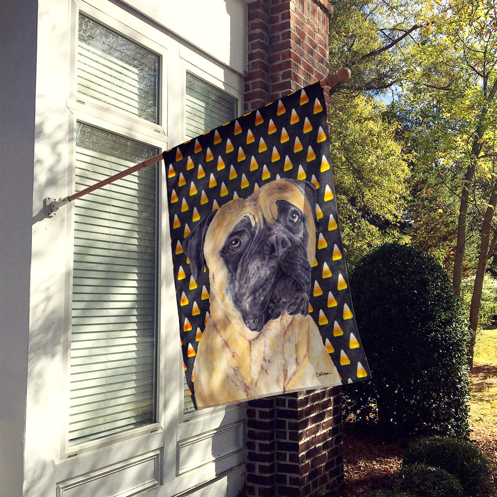 Mastiff Candy Corn Halloween Portrait Flag Canvas House Size  the-store.com.