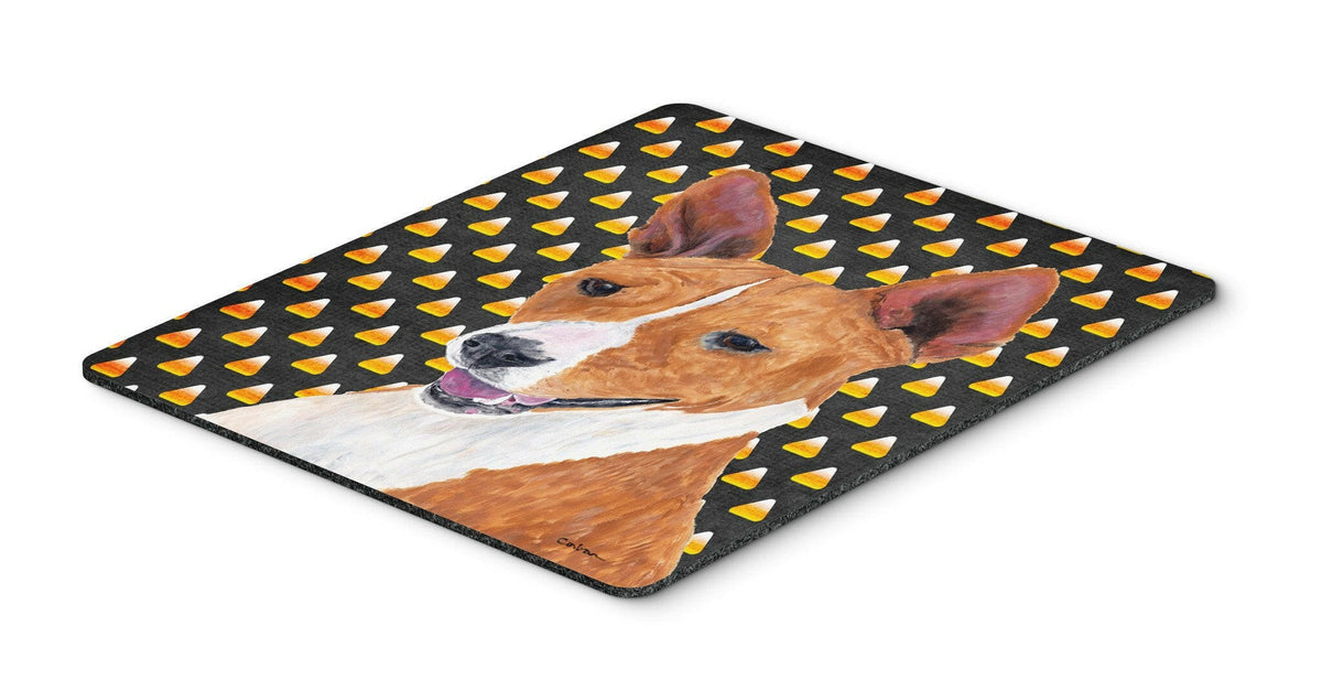 Basenji Candy Corn Halloween Portrait Mouse Pad, Hot Pad or Trivet by Caroline&#39;s Treasures