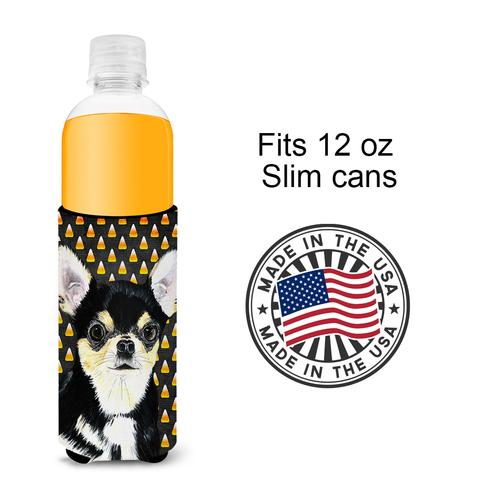 Chihuahua Candy Corn Halloween Portrait Ultra Beverage Isolateurs pour canettes minces SC9197MUK