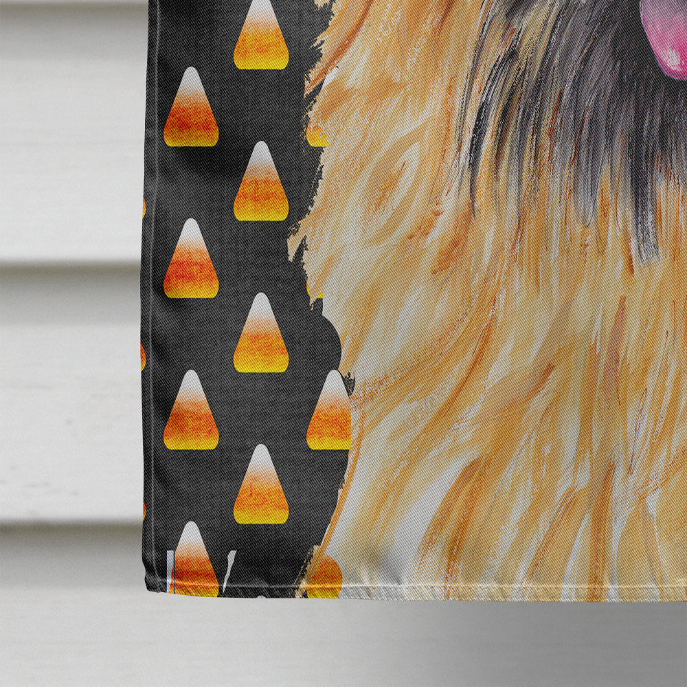 Cairn Terrier Candy Corn Halloween Portrait Flag Canvas House Size  the-store.com.