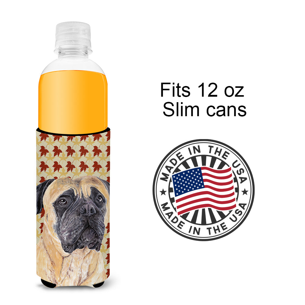 Mastiff Fall Leaves Portrait Ultra Beverage Insulators for slim cans SC9225MUK.