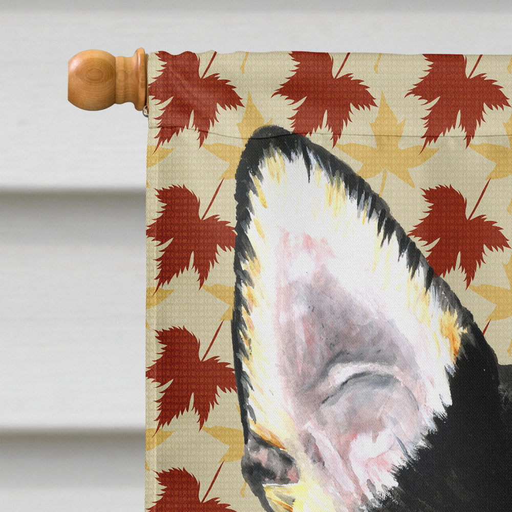Chihuahua Fall Leaves Portrait Flag Canvas House Size
