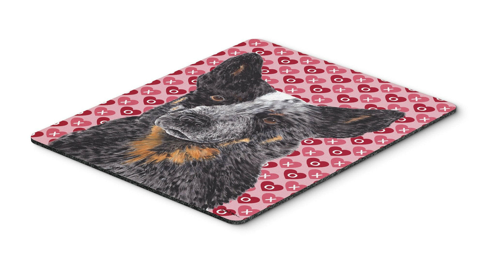 Australian Cattle Dog Hearts Love Valentine's Day Mouse Pad, Hot Pad or Trivet by Caroline's Treasures