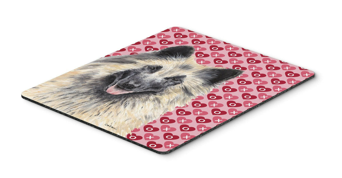 Belgian Tervuren Hearts Love and Valentine&#39;s Day Mouse Pad, Hot Pad or Trivet by Caroline&#39;s Treasures
