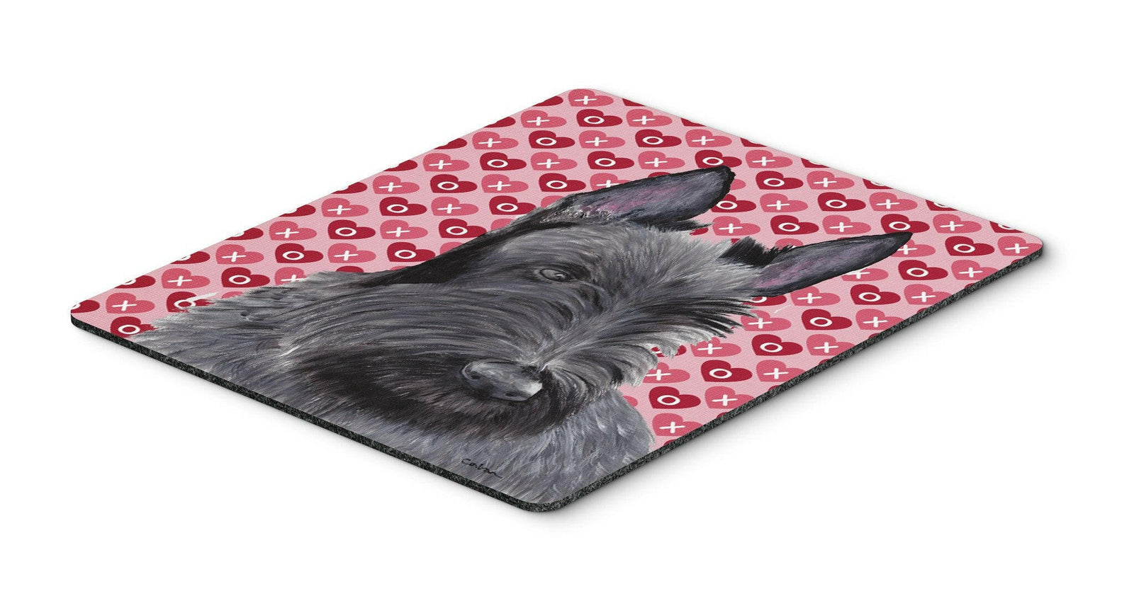 Scottish Terrier Hearts Love and Valentine's Day Mouse Pad, Hot Pad or Trivet by Caroline's Treasures