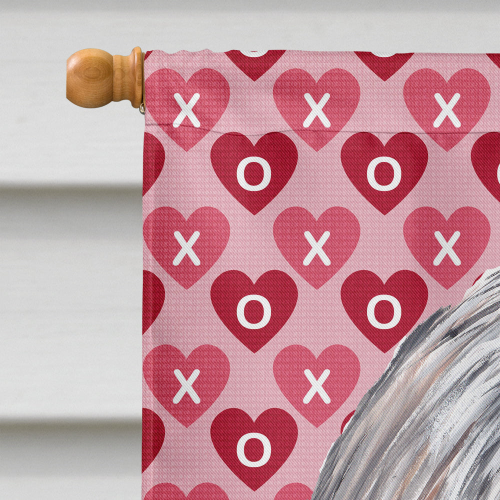 Shih Tzu Hearts Love and Valentine's Day Portrait Flag Canvas House Size  the-store.com.