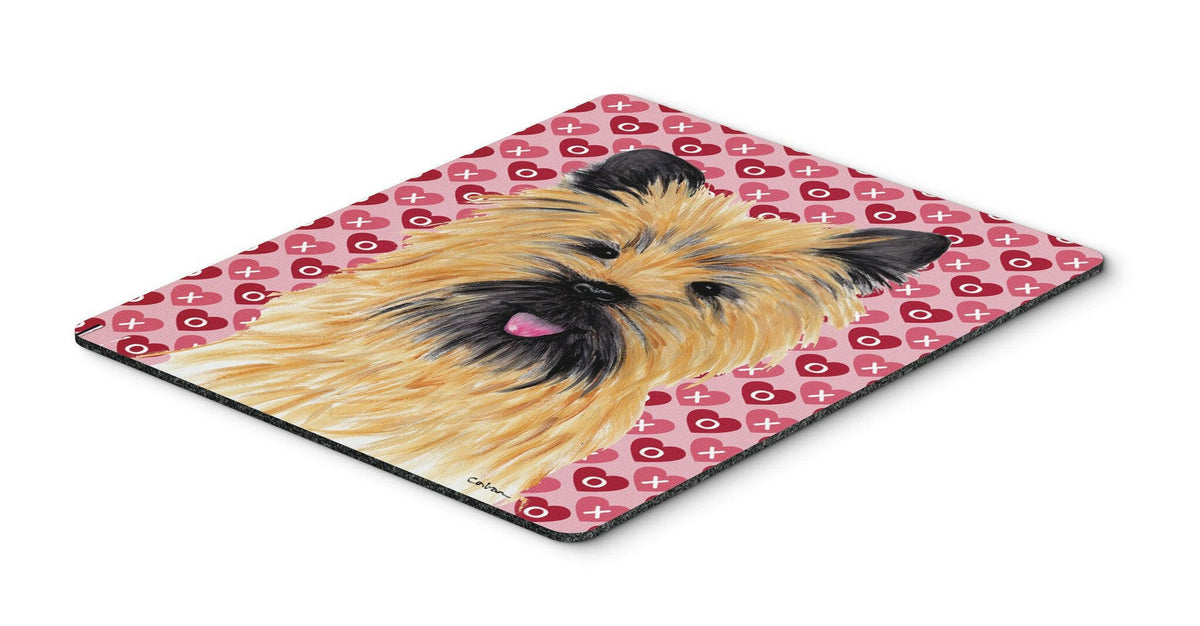 Cairn Terrier Hearts Love and Valentine&#39;s Day Mouse Pad, Hot Pad or Trivet by Caroline&#39;s Treasures