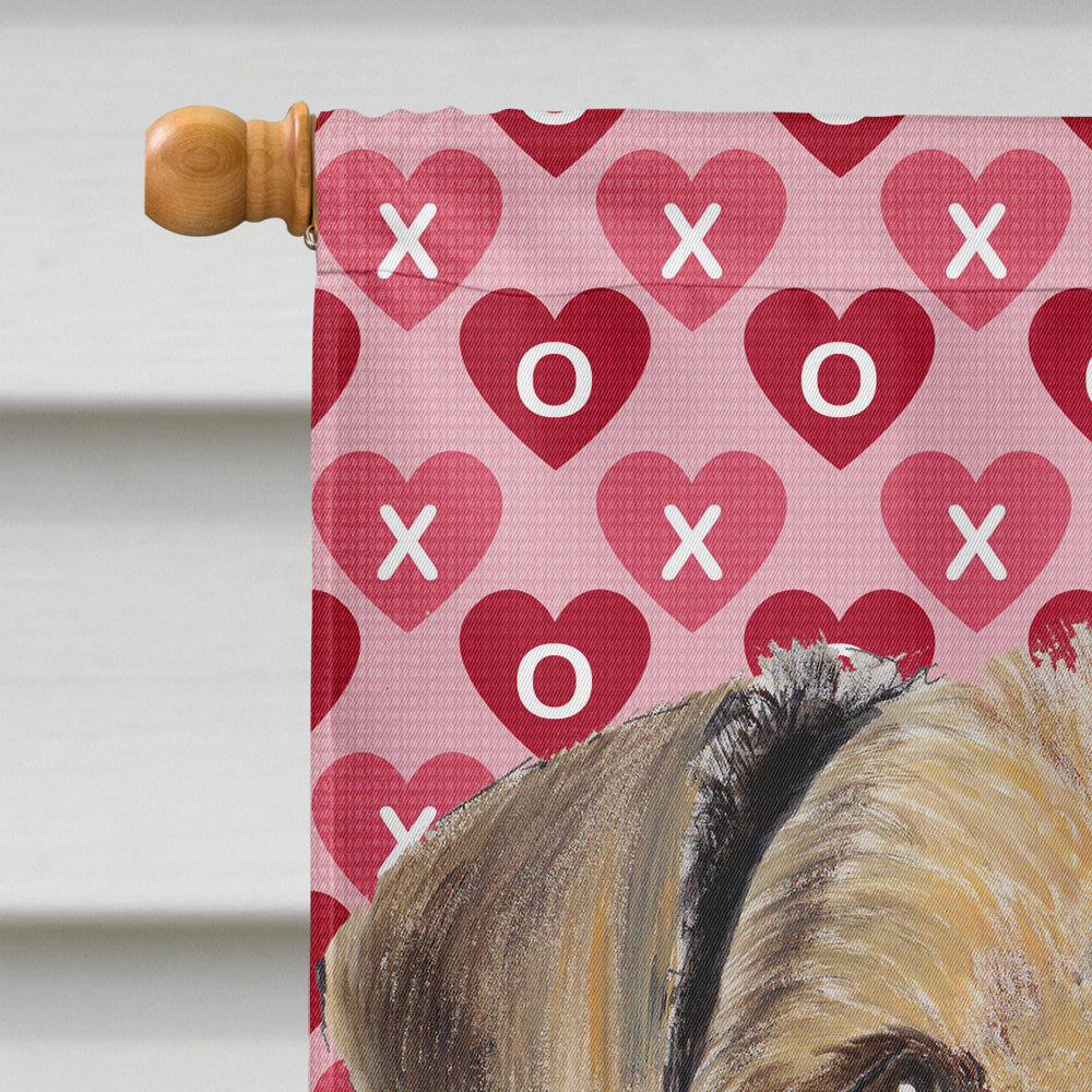 Airedale Hearts Love Valentine's Day Flag Canvas House Size