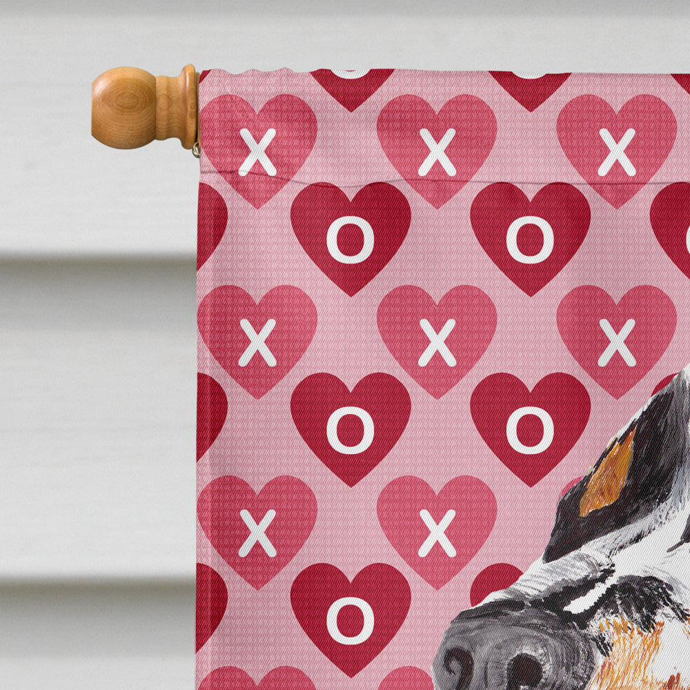 Springer Spaniel Hearts Love and Valentine's Day  Flag Canvas House Size