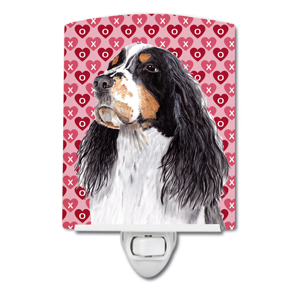 Springer Spaniel Hearts Love Valentine&#39;s Day Ceramic Night Light SC9277CNL - the-store.com