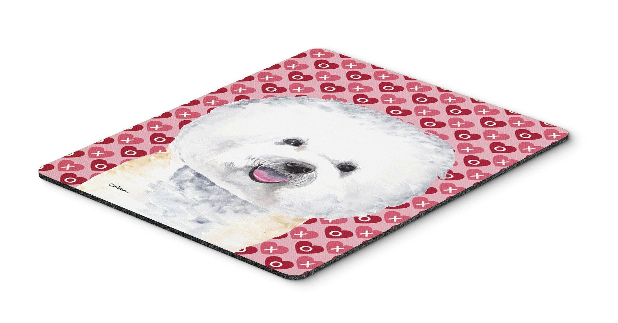 Bichon Frise Hearts Love and Valentine's Day Mouse Pad, Hot Pad or Trivet by Caroline's Treasures