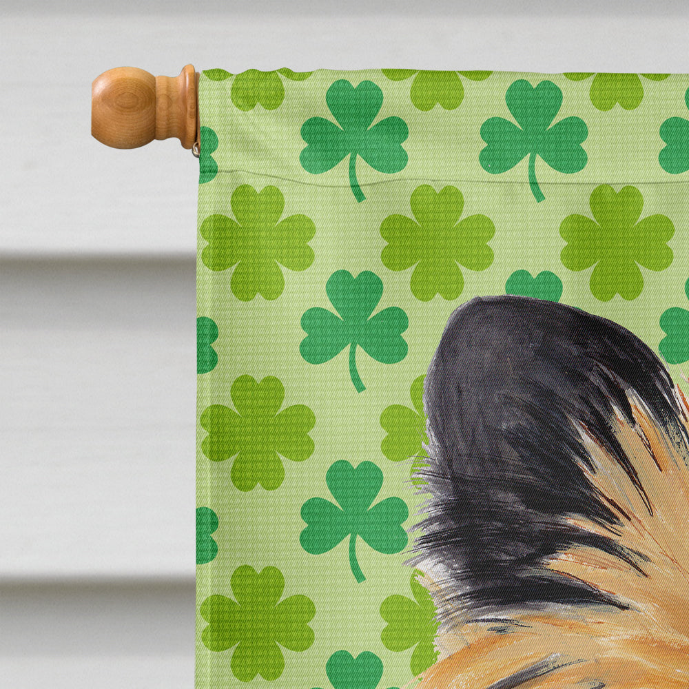 Cairn Terrier St. Patrick's Day Shamrock Portrait Flag Canvas House Size  the-store.com.
