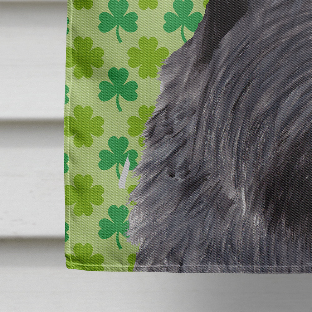 Scottish Terrier St. Patrick's Day Shamrock Portrait Flag Canvas House Size  the-store.com.