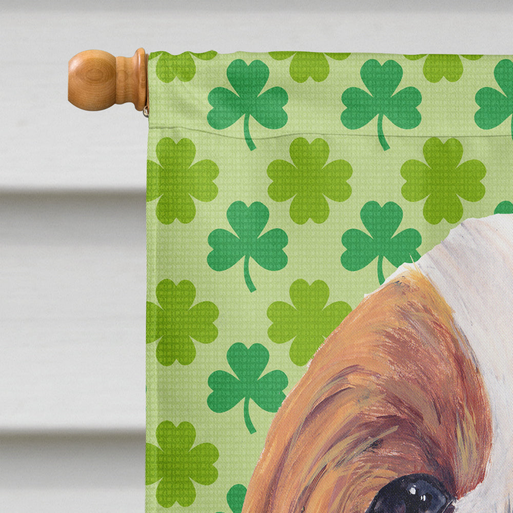 Cavalier Spaniel St. Patrick's Day Shamrock Portrait Flag Canvas House Size
