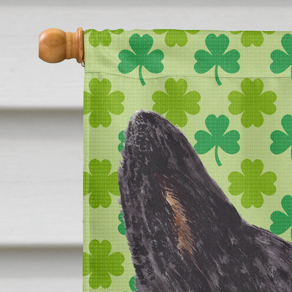 Australian Cattle Dog St. Patrick's Day Shamrock  Flag Canvas House Size