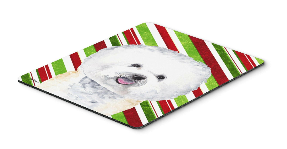 Bichon Frise Candy Cane Holiday Christmas Mouse Pad, Hot Pad or Trivet by Caroline&#39;s Treasures