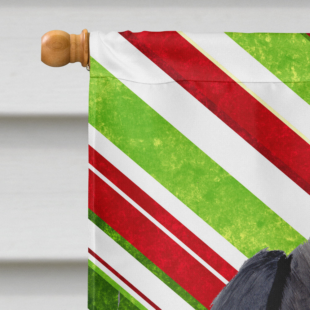 Labrador Candy Cane Holiday Christmas Flag Canvas House Size
