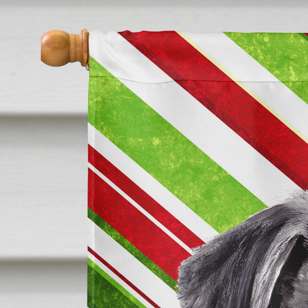 Pug Candy Cane Holiday Christmas Flag Canvas House Size