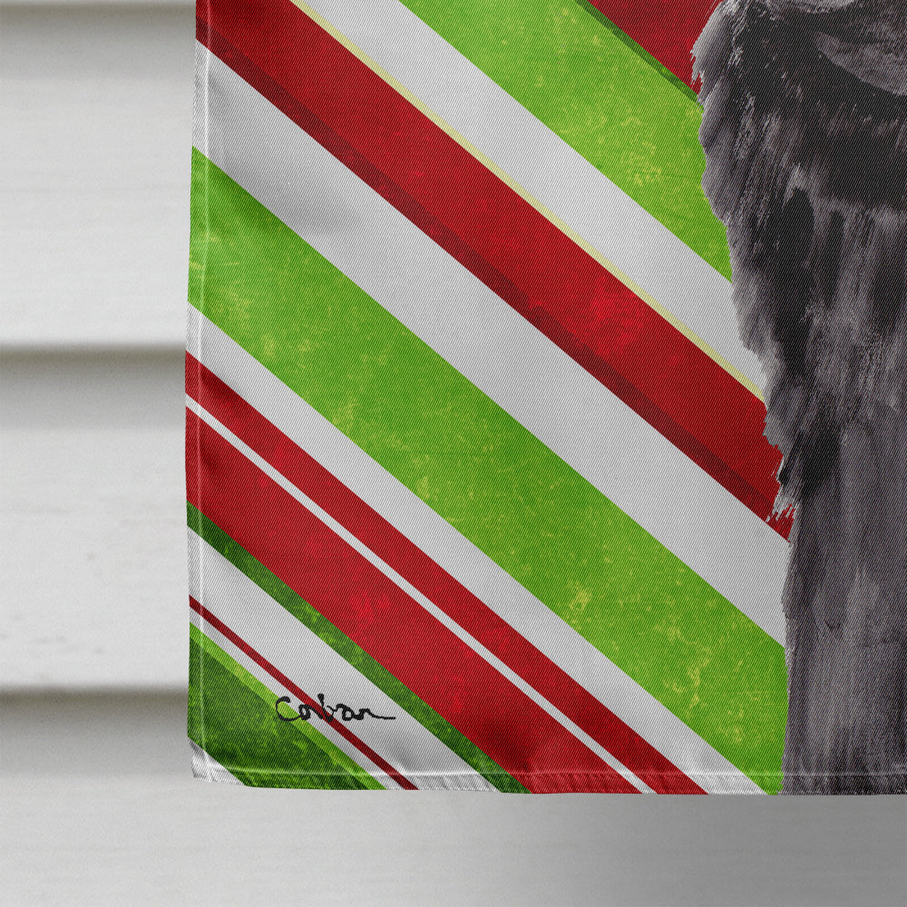 Pug Candy Cane Holiday Christmas Flag Canvas House Size  the-store.com.