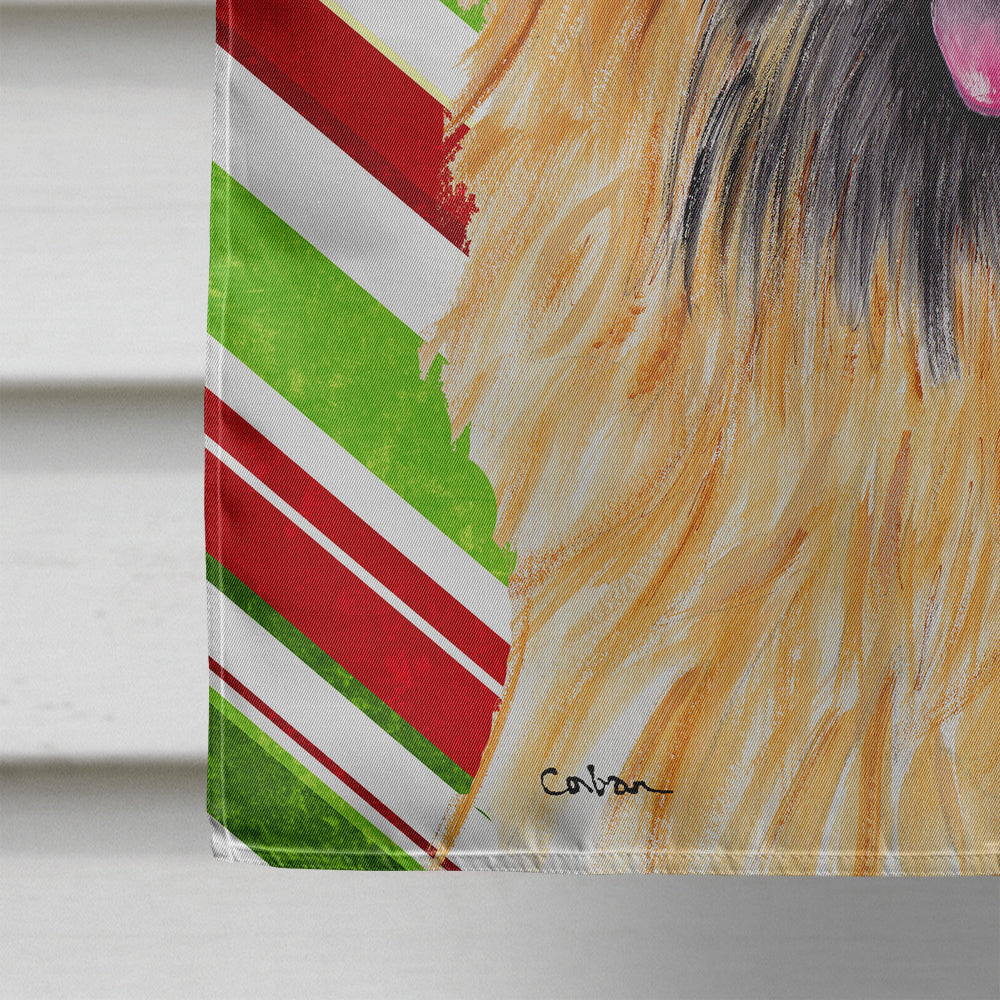 Cairn Terrier Candy Cane Vacances Noël Drapeau Toile Maison Taille