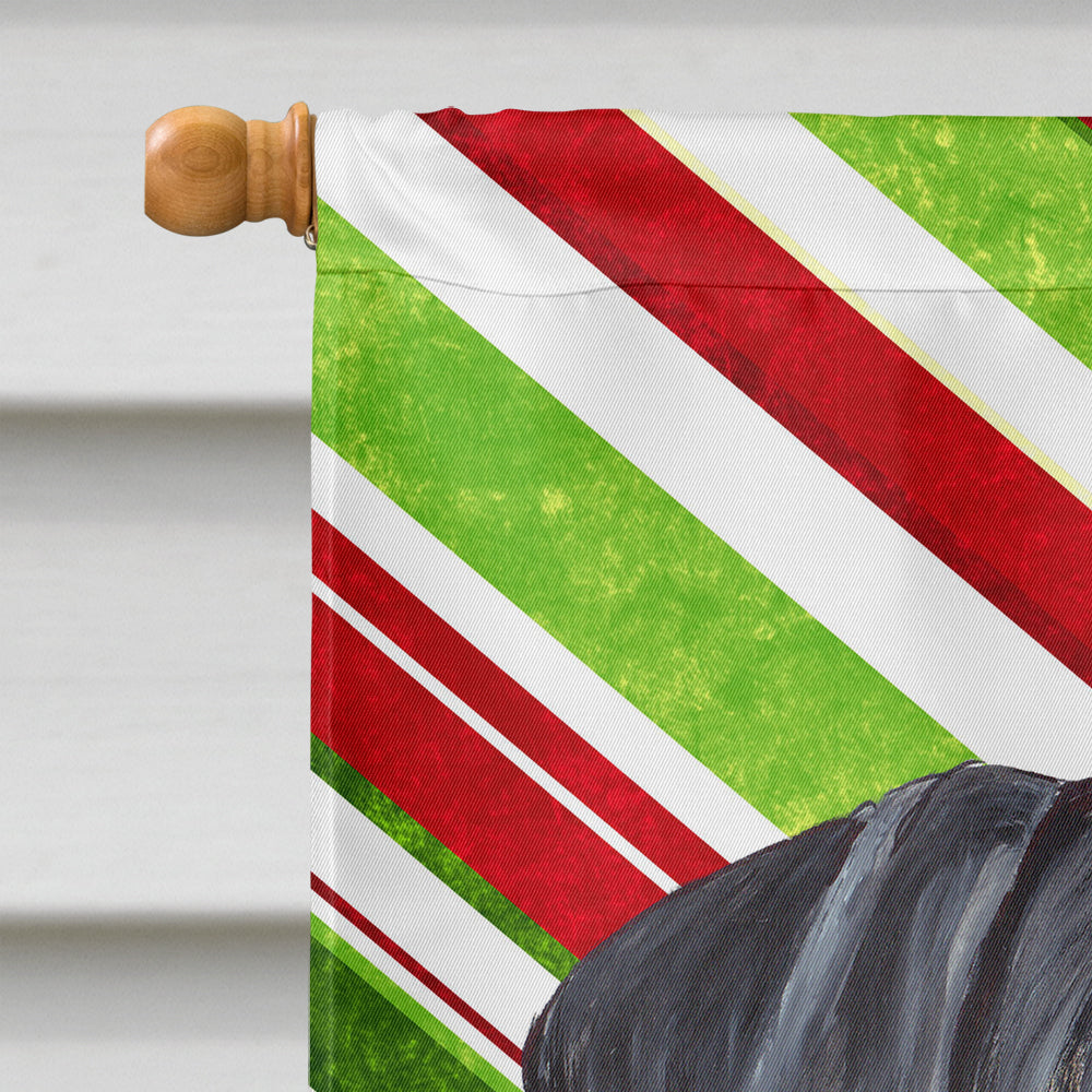 Doberman Candy Cane vacances Noël drapeau toile maison taille
