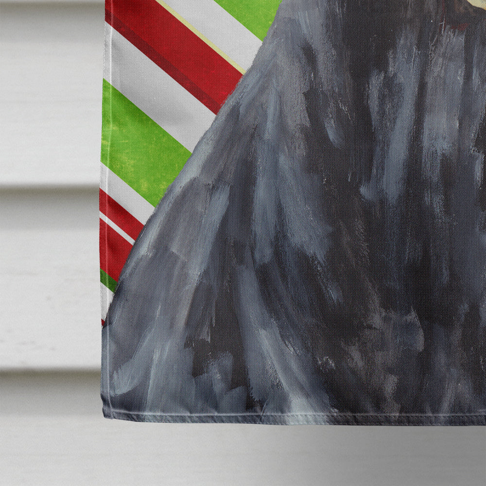 Doberman Candy Cane vacances Noël drapeau toile maison taille