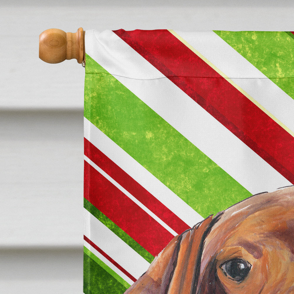 Vizsla Candy Cane Holiday Christmas Flag Canvas House Size