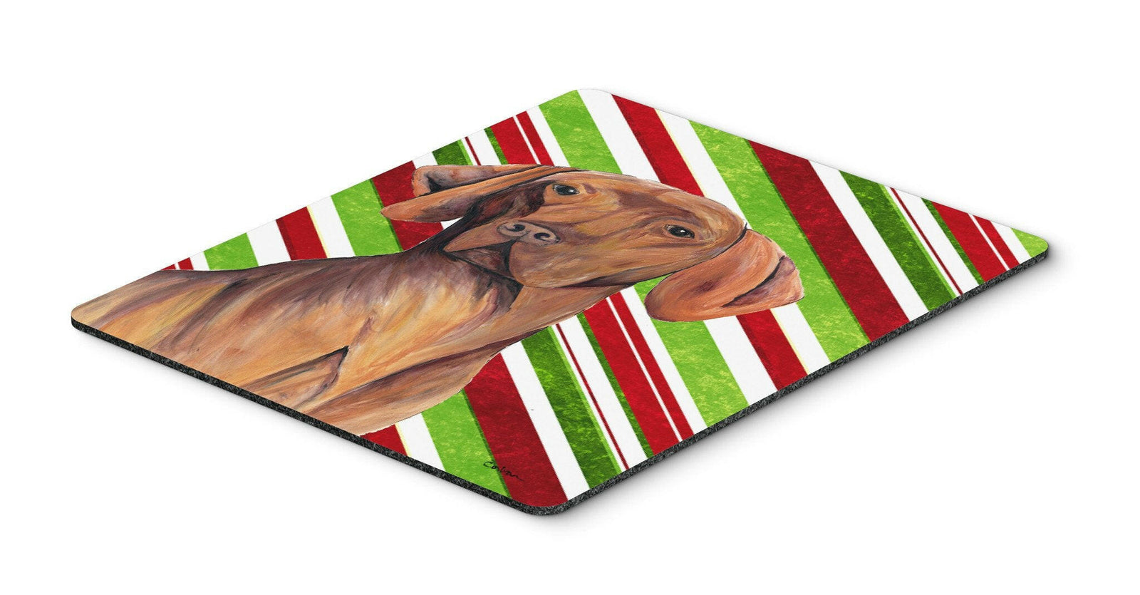 Vizsla Candy Cane Holiday Christmas Mouse Pad, Hot Pad or Trivet by Caroline's Treasures