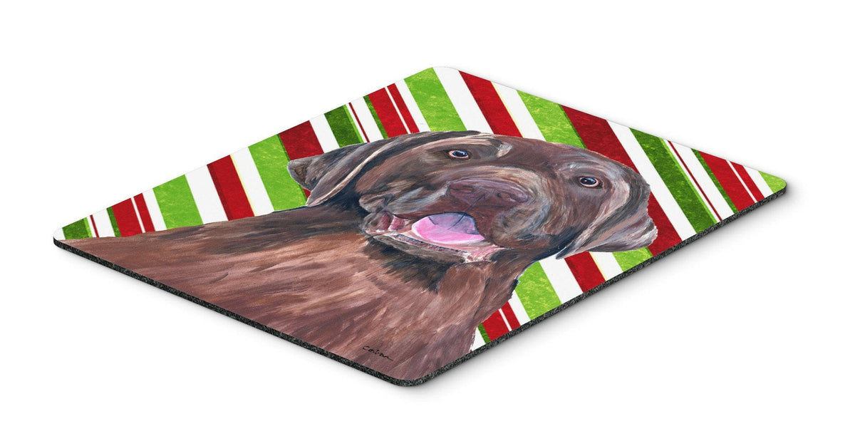 Labrador Candy Cane Holiday Christmas Mouse Pad, Hot Pad or Trivet by Caroline&#39;s Treasures