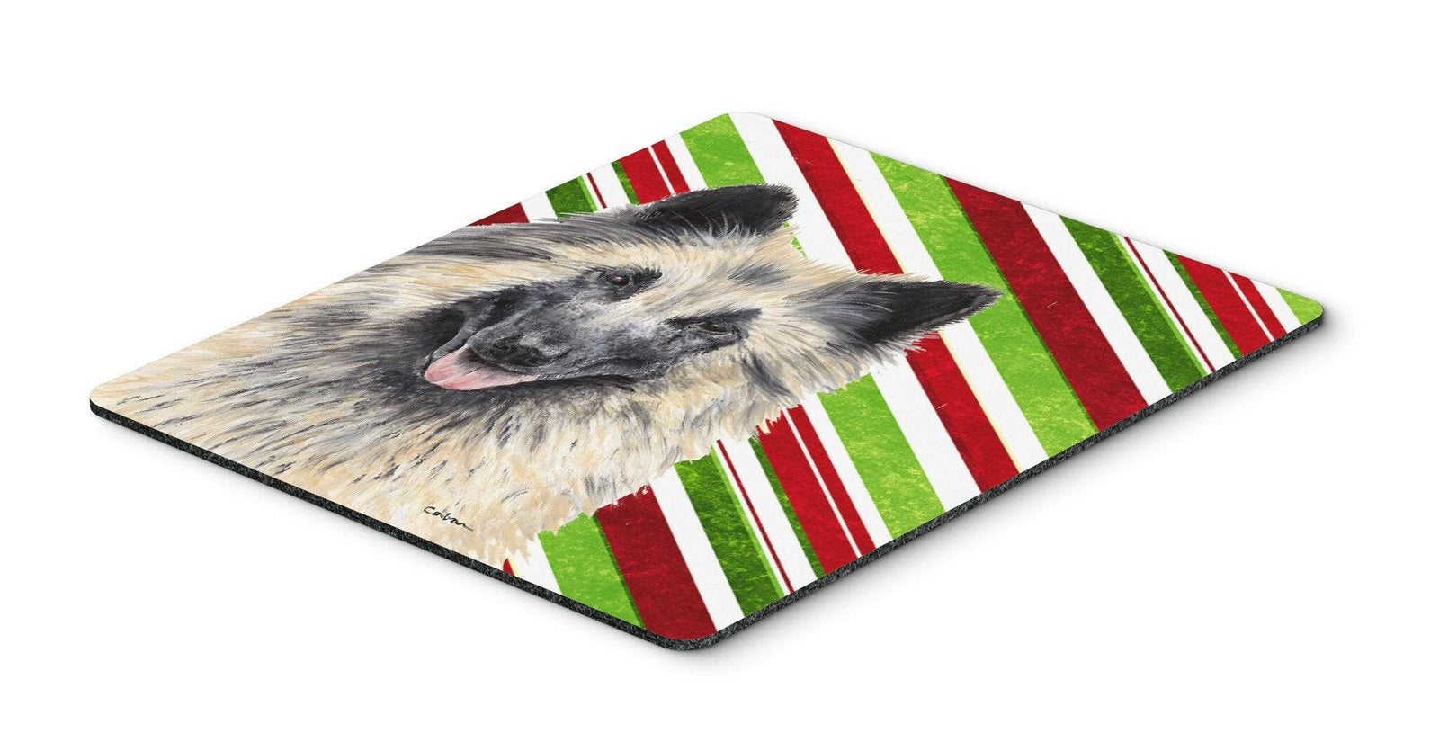 Belgian Tervuren Candy Cane Holiday Christmas Mouse Pad, Hot Pad or Trivet by Caroline's Treasures