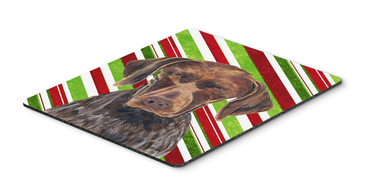 German Shorthaired Pointer Candy Cane Christmas Mouse Pad, Hot Pad or Trivet by Caroline&#39;s Treasures