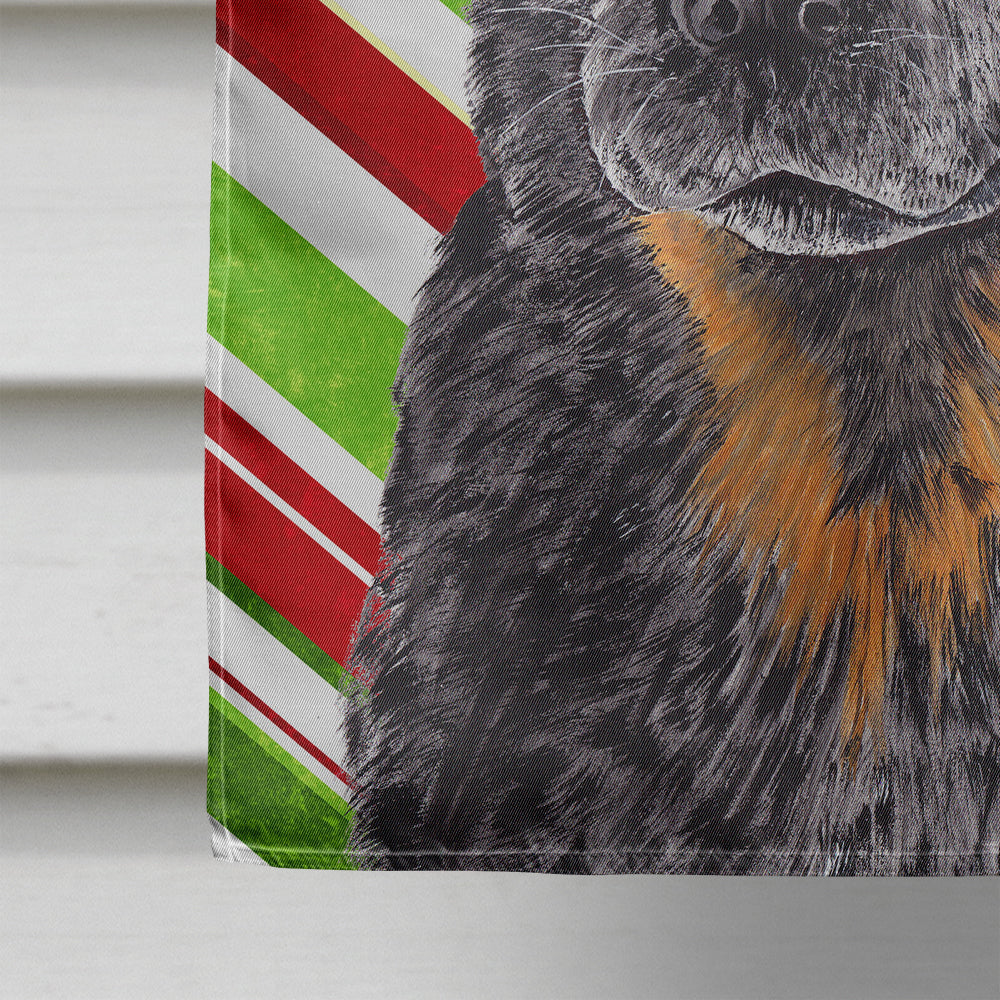 Australian Cattle Dog Candy Cane Holiday Christmas Flag Canvas House Size  the-store.com.