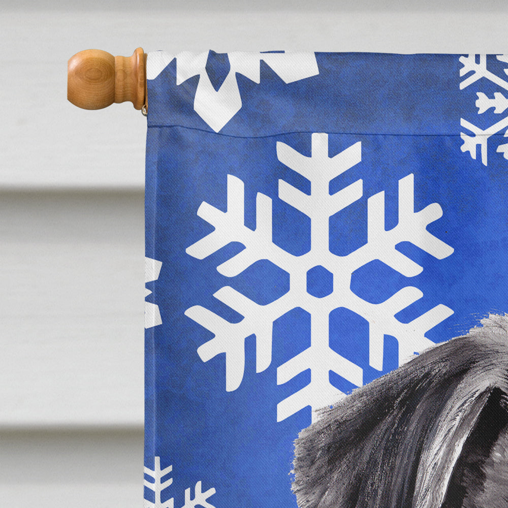 Carlin hiver flocons de neige vacances drapeau toile taille de la maison