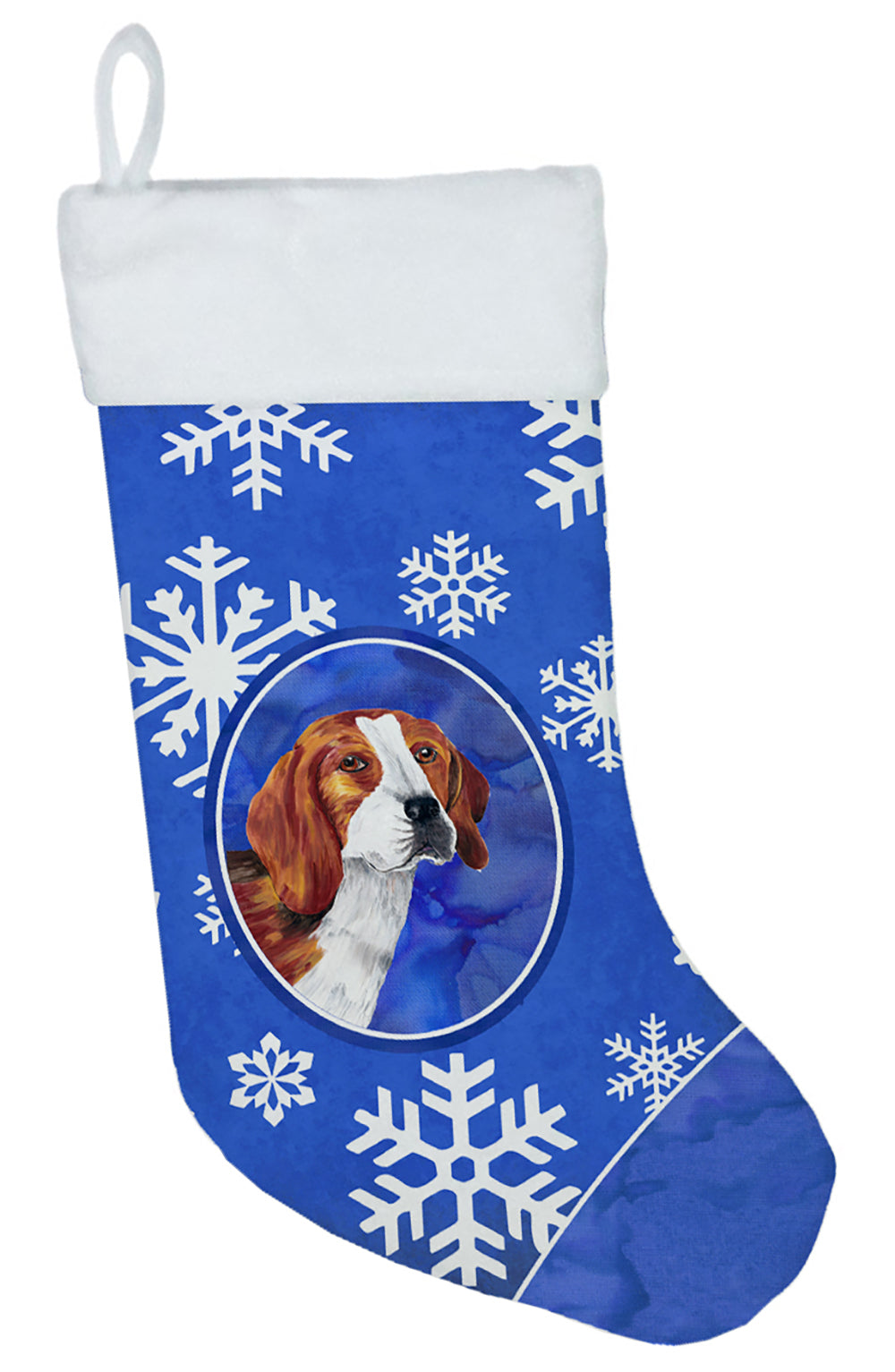 Beagle Winter Snowflakes Christmas Stocking SC9369  the-store.com.