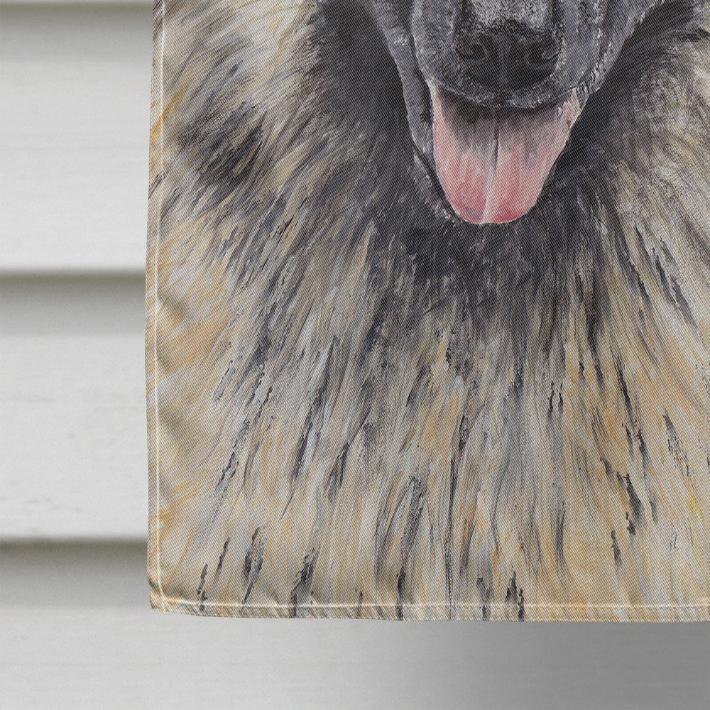Belgian Tervuren Winter Snowflakes Holiday Flag Canvas House Size  the-store.com.