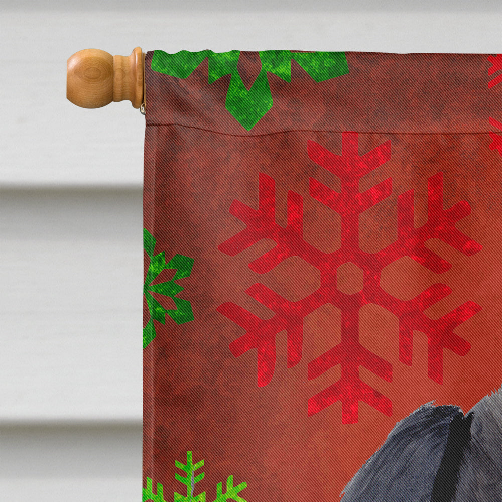 Labrador Red Green Snowflake Holiday Christmas Flag Canvas House Size