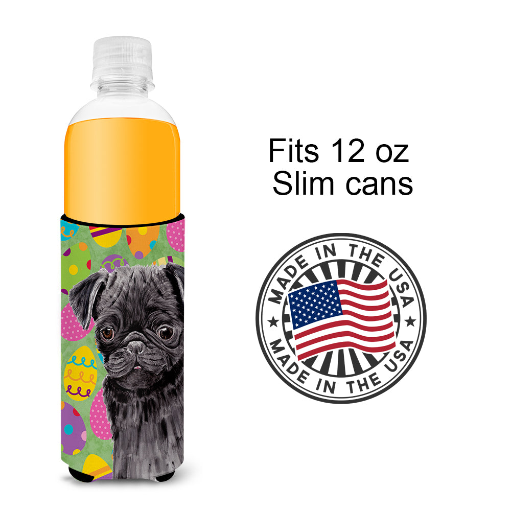 Pug Easter Eggtravaganza Ultra Beverage Insulators for slim cans SC9446MUK.