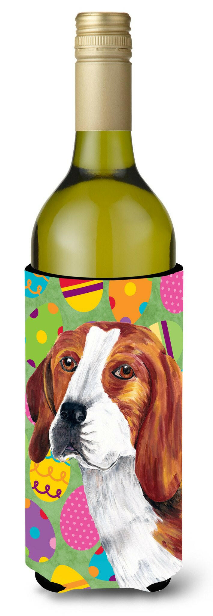Beagle Easter Eggtravaganza Wine Bottle Beverage Insulator Beverage Insulator Hugger by Caroline&#39;s Treasures
