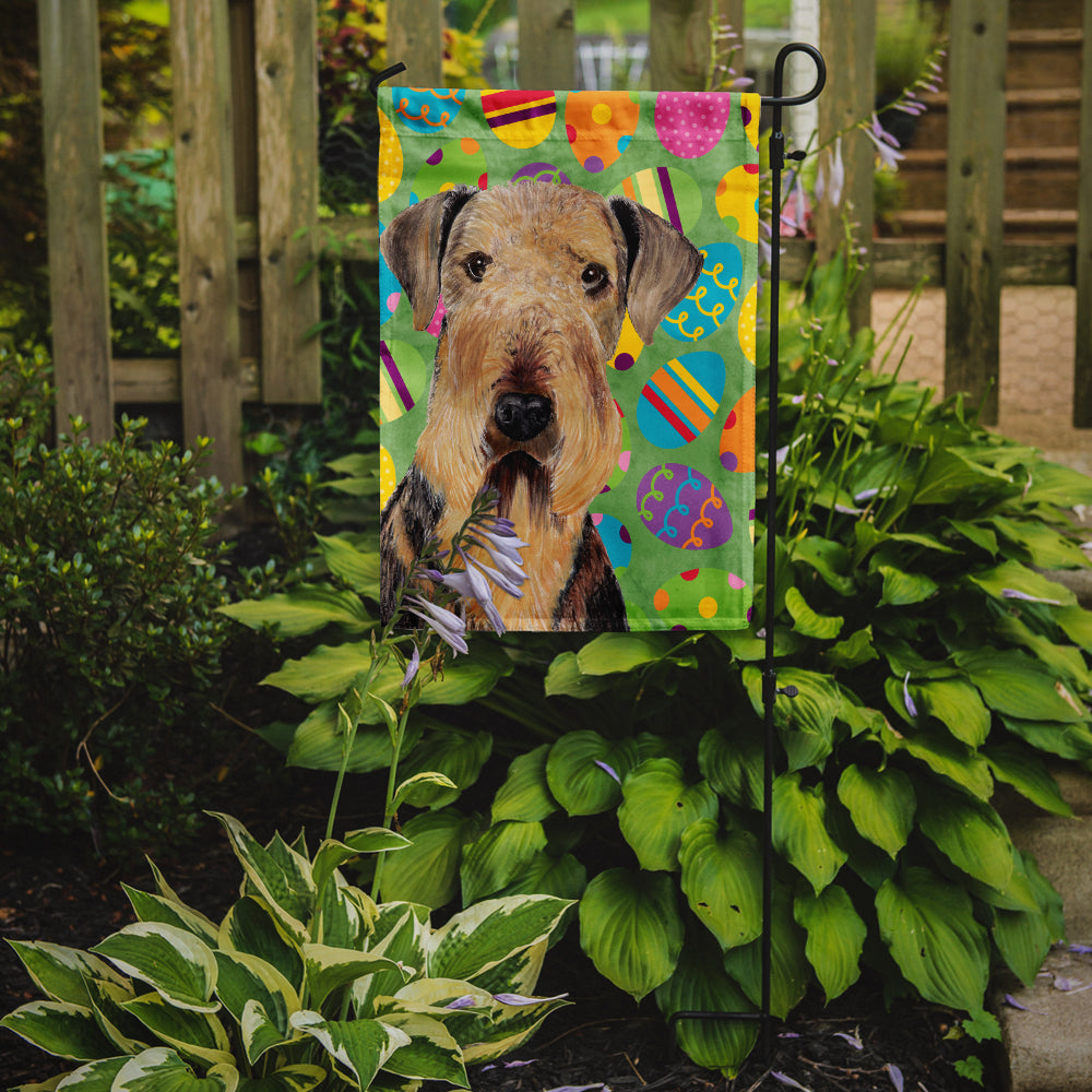 Airedale Easter Eggtravaganza Flag Garden Size  the-store.com.