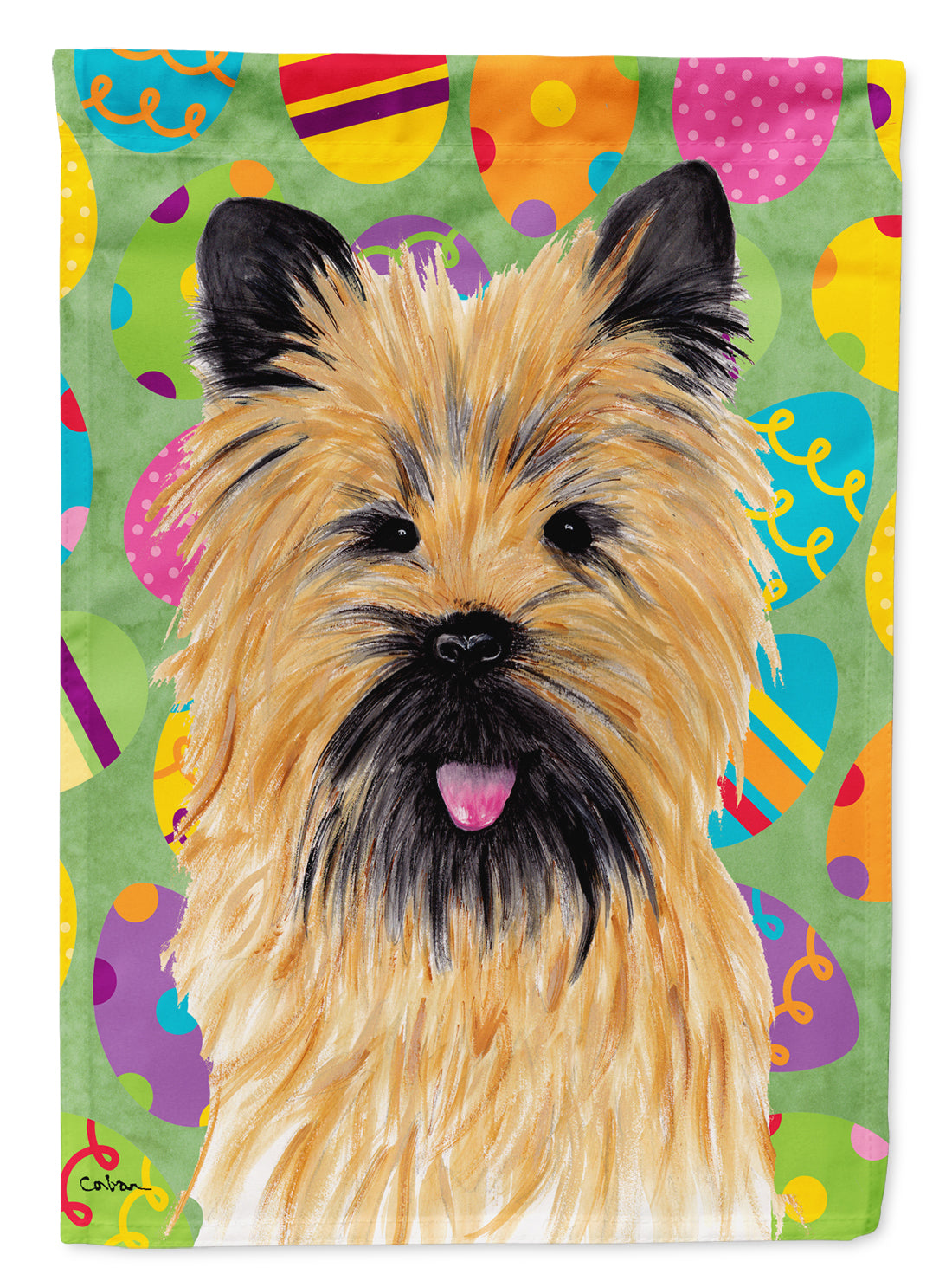 Cairn Terrier Easter Eggtravaganza Flag Garden Size  the-store.com.