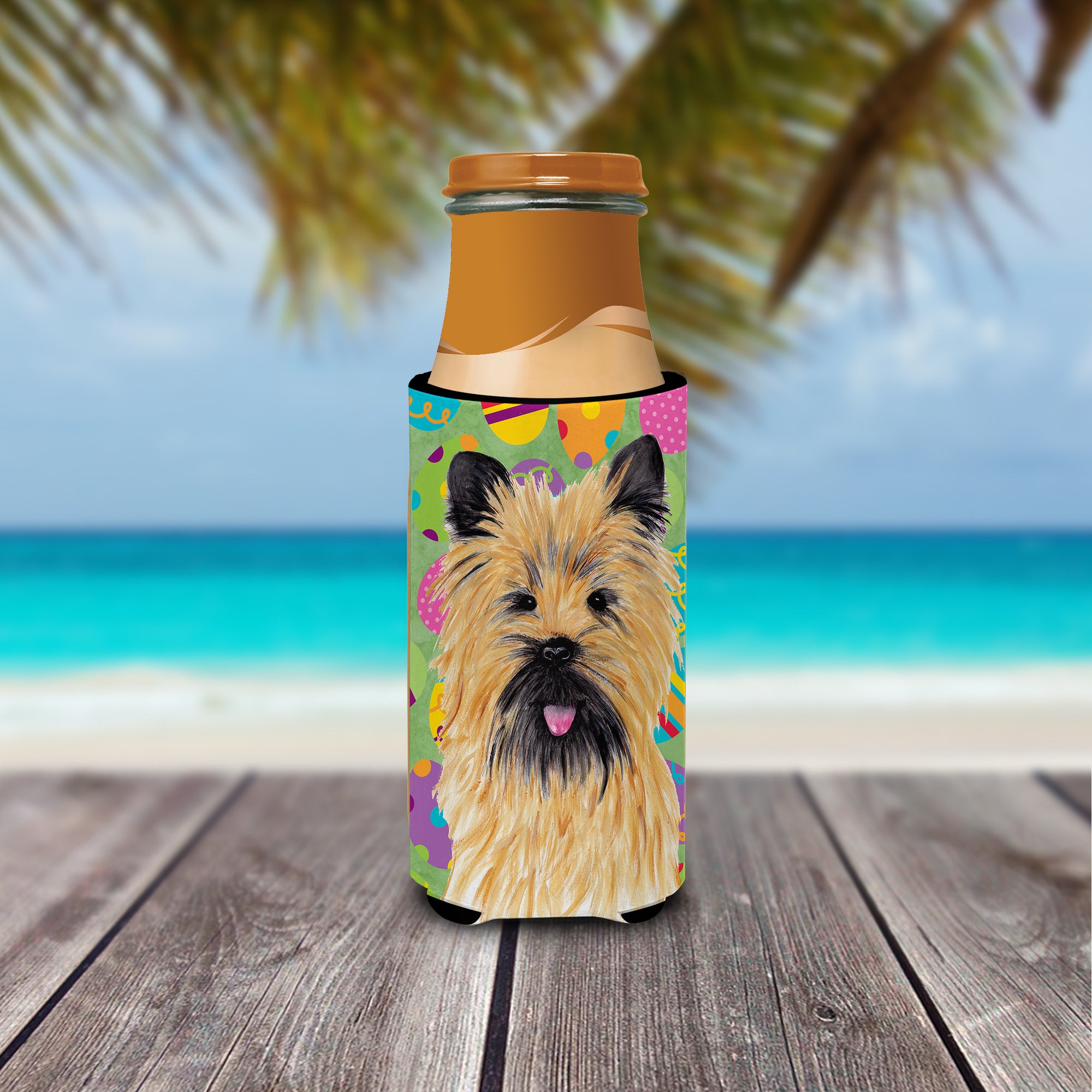 Cairn Terrier Easter Eggtravaganza Ultra Beverage Insulators for slim cans SC9455MUK.