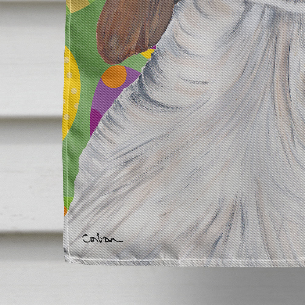 Welsh Springer Spaniel Easter Eggtravaganza Flag Canvas House Size  the-store.com.