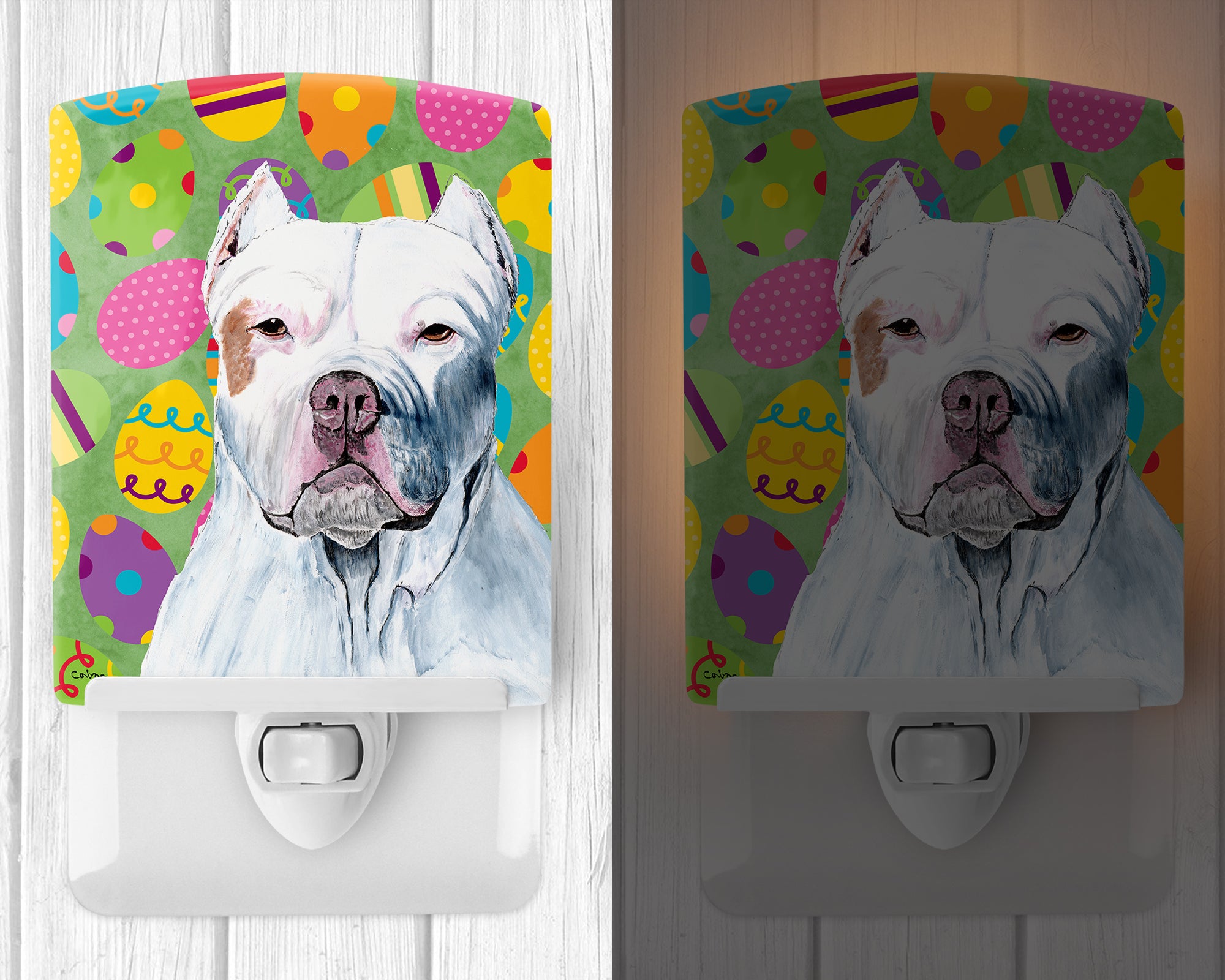 Pit Bull Easter Eggtravaganza Ceramic Night Light SC9461CNL - the-store.com