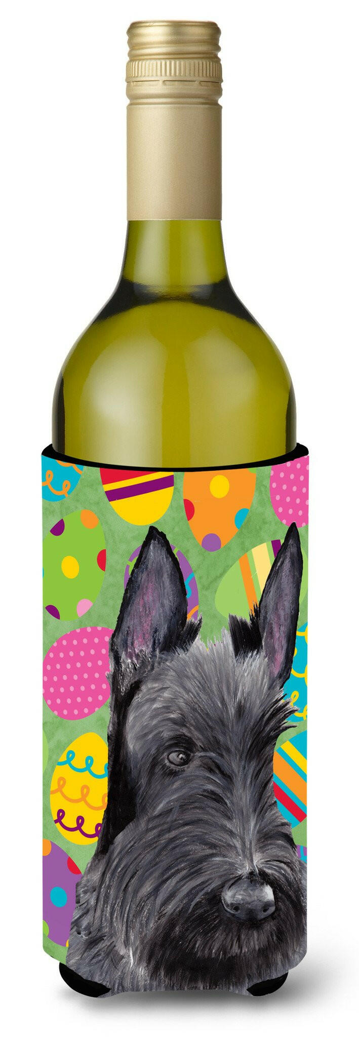 Scottish Terrier Easter Eggtravaganza Wine Bottle Beverage Insulator Beverage Insulator Hugger by Caroline&#39;s Treasures