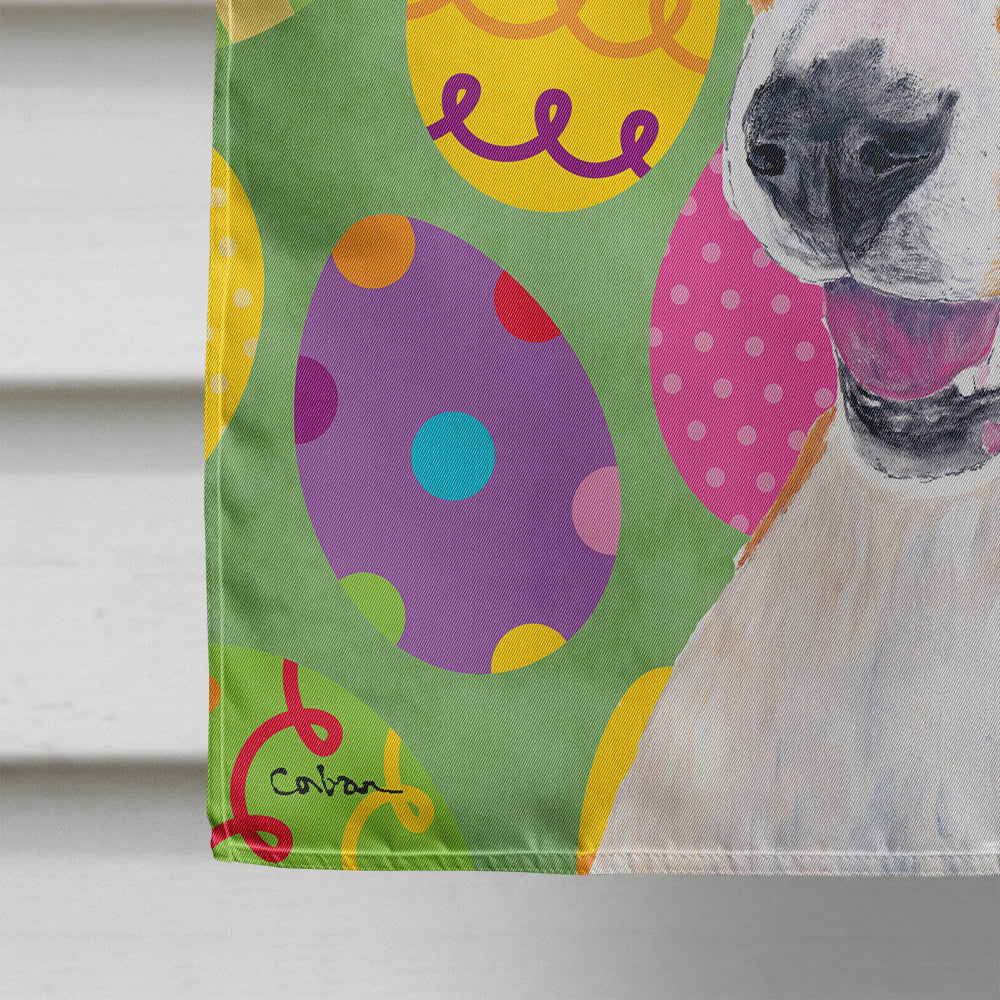 Basenji Easter Eggtravaganza Flag Canvas House Size  the-store.com.