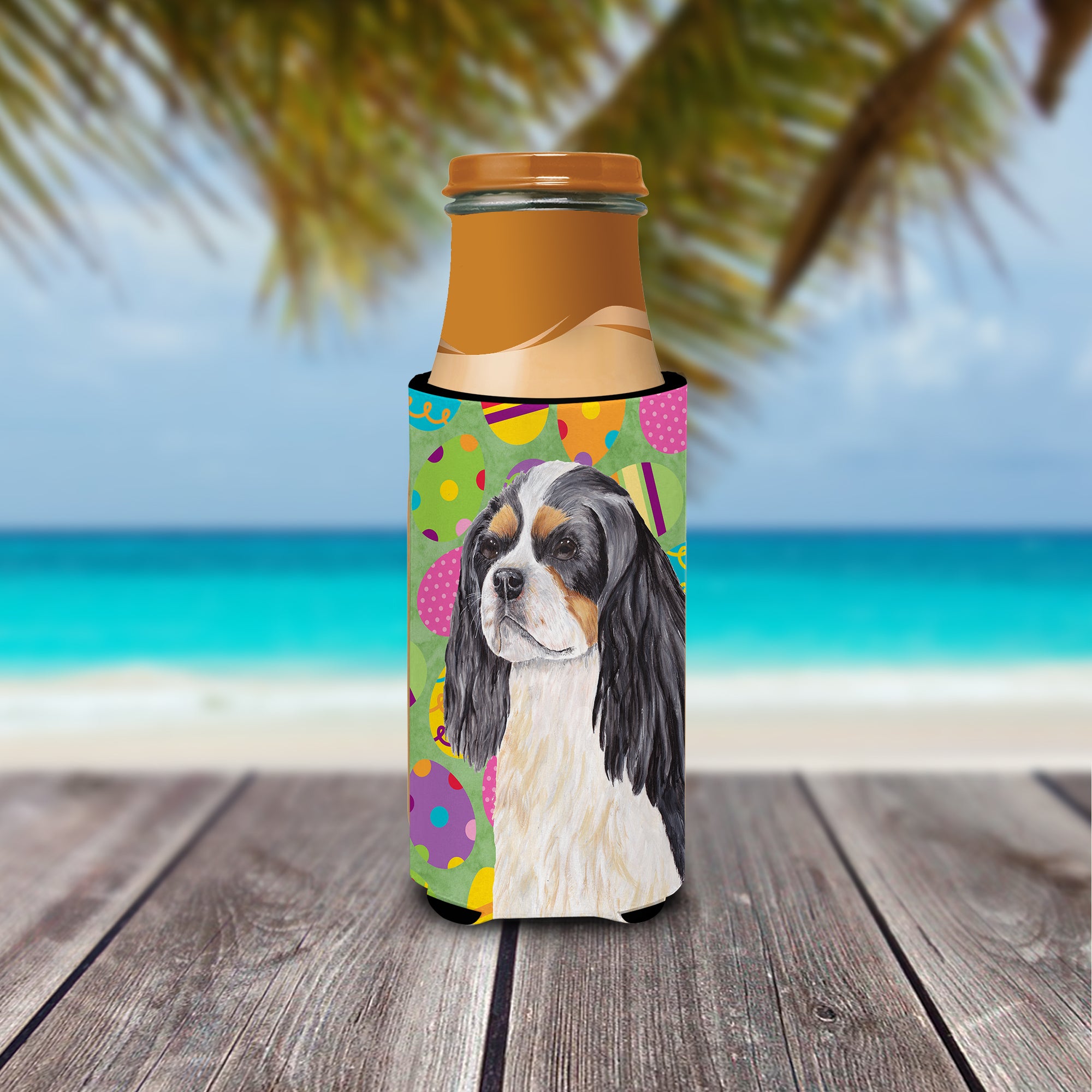 Cavalier Spaniel Easter Eggtravaganza Ultra Beverage Insulators for slim cans SC9471MUK.